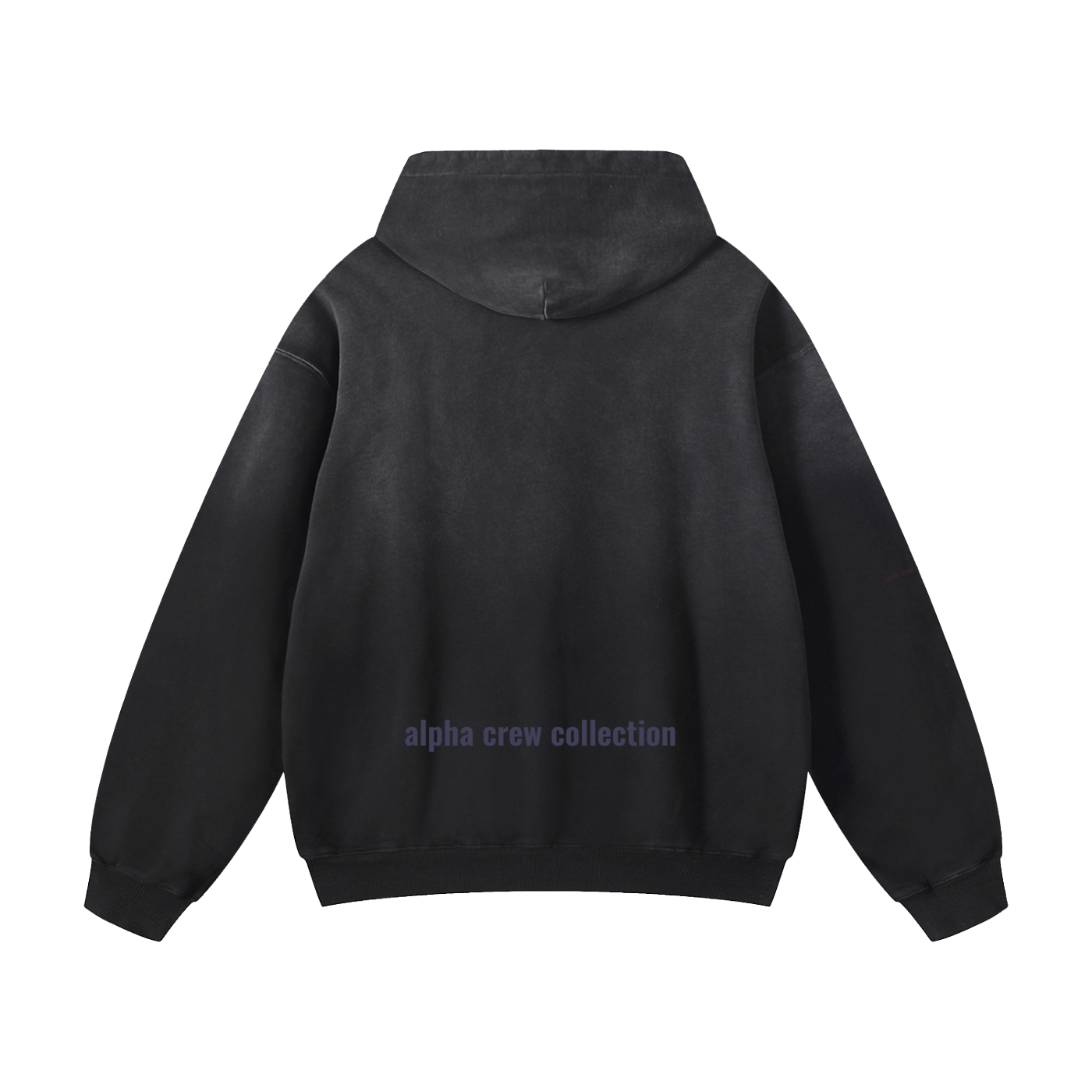 ALPHA CREW HOODIE FADED Heavyweight Sunfade Oversized Hoodie