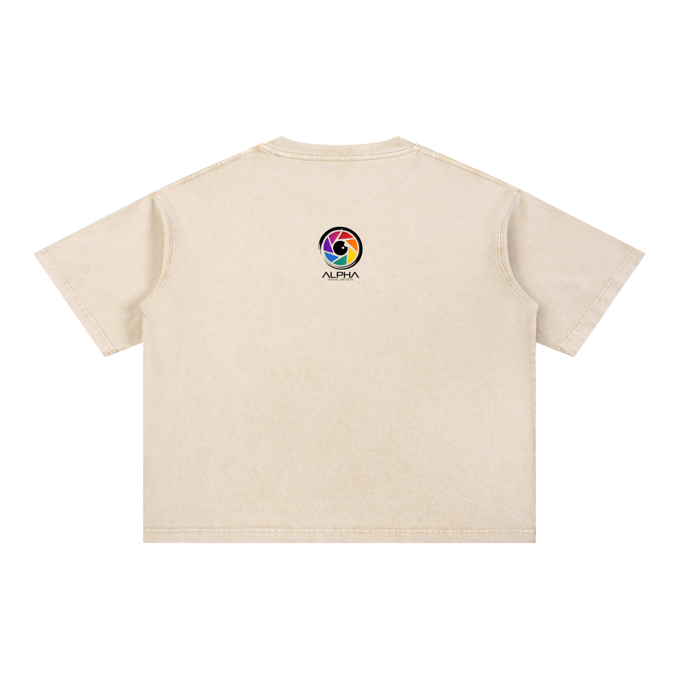 Alpha Visual Artists Made for Creators Tee in dark gray, oversized crew neck
