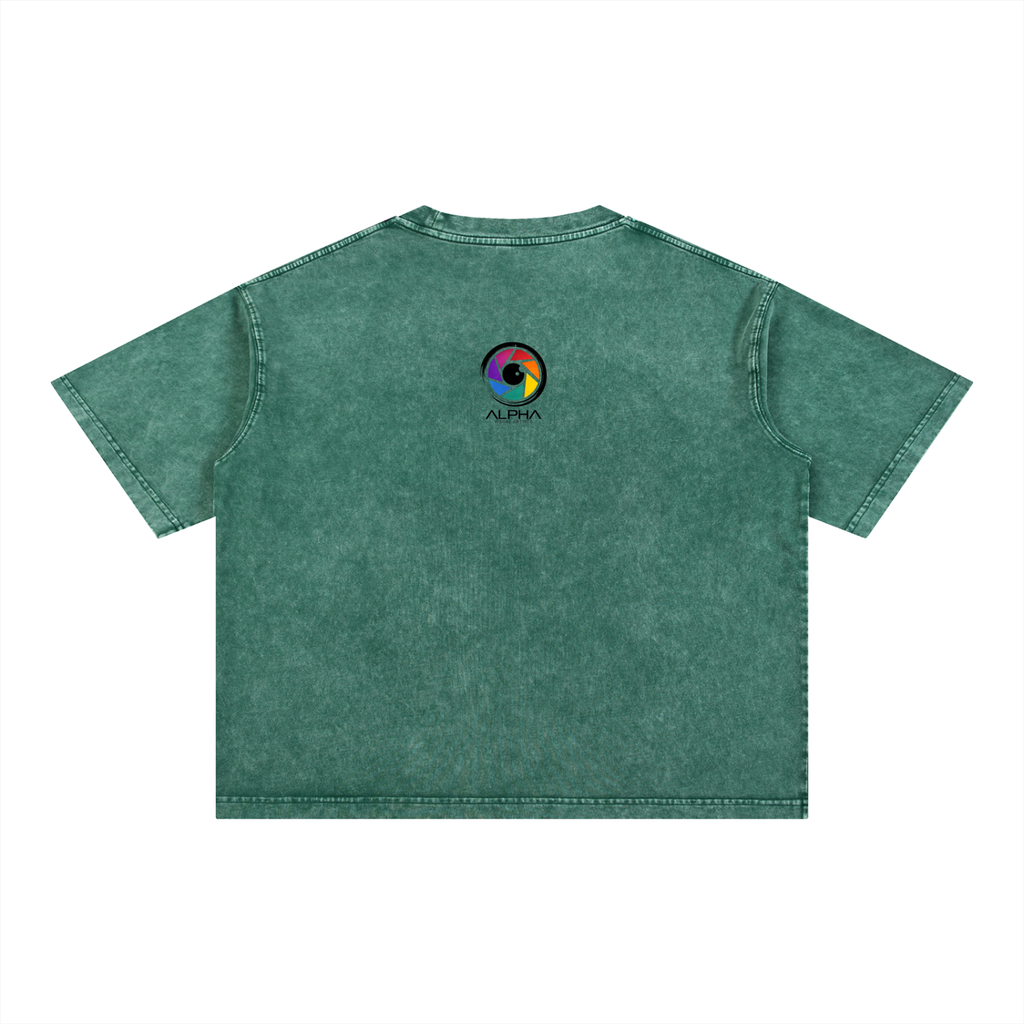 Alpha Visual Artists Made for Creators Tee sleeve and drop-shoulder detail