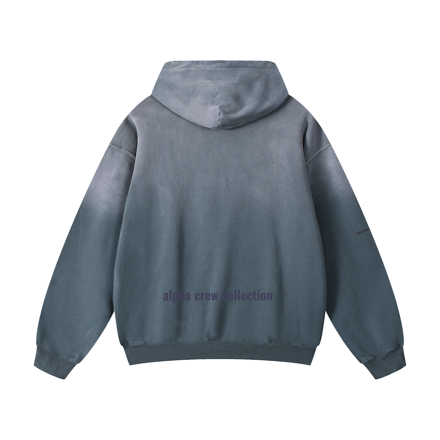 ALPHA CREW HOODIE FADED Heavyweight Sunfade Oversized Hoodie