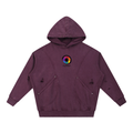 ALPHA CREW Snow Washed Distressed Panel Pocket Hoodie