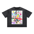 Alpha Visual Artists Made for Creators Tee back view, mineral wash boxy cotton